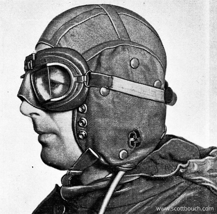 British F-Type Flying Helmet with Mk8 Goggles