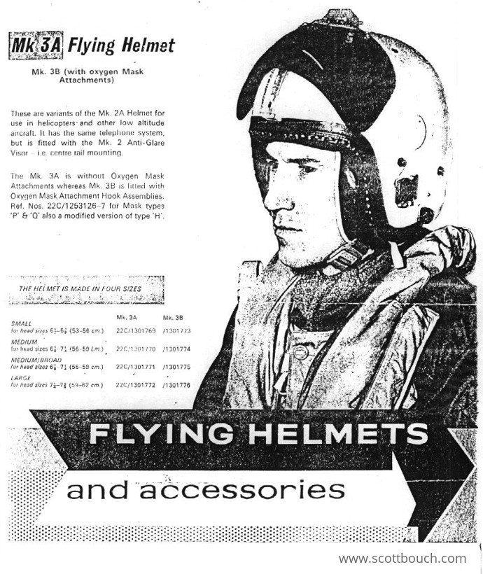 British Mk3A Flying Helmet Brochure