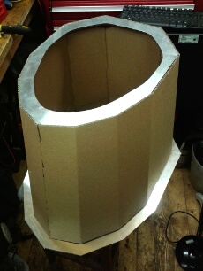 DIY Making Cardboard Dalek Skirt