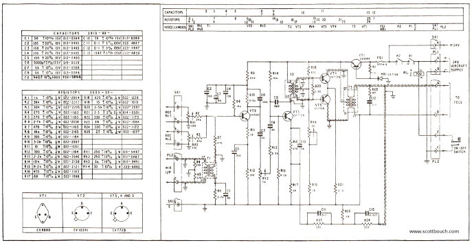 A1961M Intercom Amplifier circuit diagram