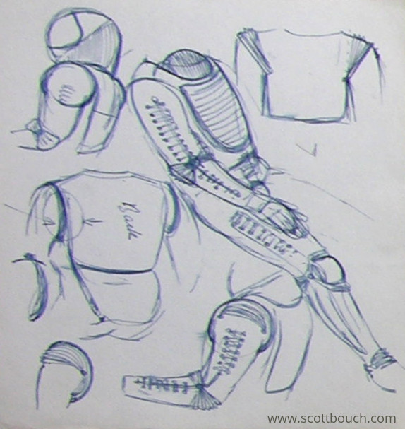 Windak full pressure suit design concept drawing