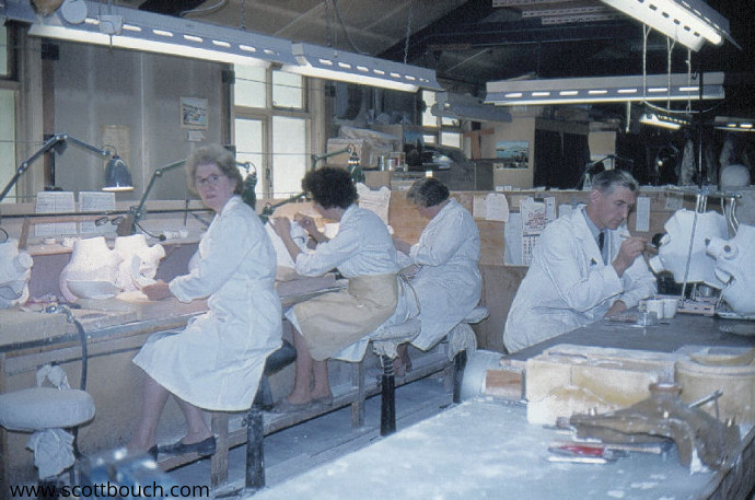 British E-Type Partial Pressure High Altitude Flying Helmet in the Taylor Factory