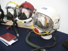 Newark Cockpit Fest 2009 TSR2 Mk2, Mk5 HSAB, ML 12-P High Altitiude Flying Helmet Display