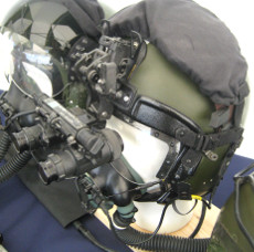 Newark Cockpit Fest 2009 - Mk4A4 flying helmet, with NVG's