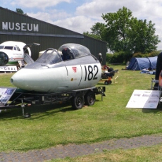 Newark Cockpit Fest 2010 DH Venom FB.54 J-1712, Hawker Sea Hawk FGA.6 WV838