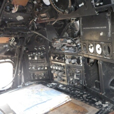 Newark Cockpit Fest 2010 EE Canberra TT.18 WH887 (847) inside cockpit - navigator