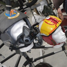 Newark Cockpit Fest 2010 Flying / Flight Helmet Display HGU-55 and DH-411