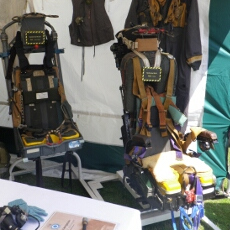 Newark Cockpit Fest 2010 Ejection Seats: Folland Gnat, Avro Vulcan. Note Canberra pressure waistcoat behind