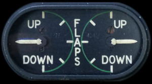 Panel A1: Flap position indicator (port)