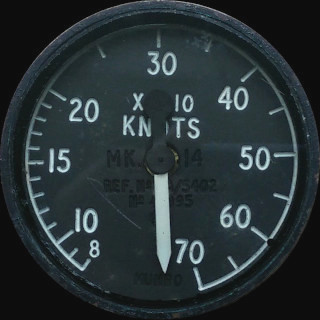 Panel A1: Standby air speed indicator