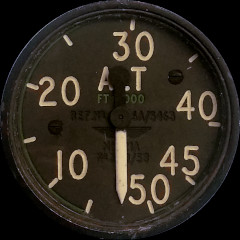 Panel A1: Cabin altimeter