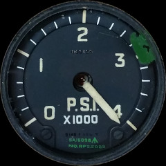 Panel A1: Wheel brake pressure indicator