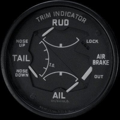Panel A1: Trim and air brake indicator
