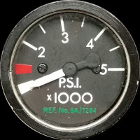 Panel A1: Hydraulic services system pressure indicator