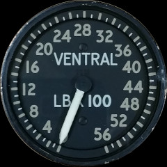 Panel A1: Ventral fuel tank contents indicator