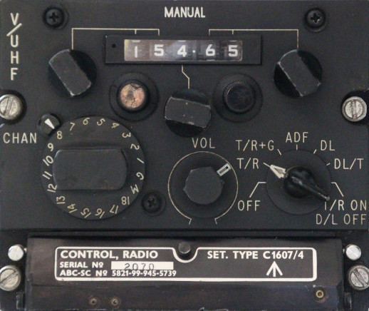 Panel A1: VHF / UHF radio control unit
