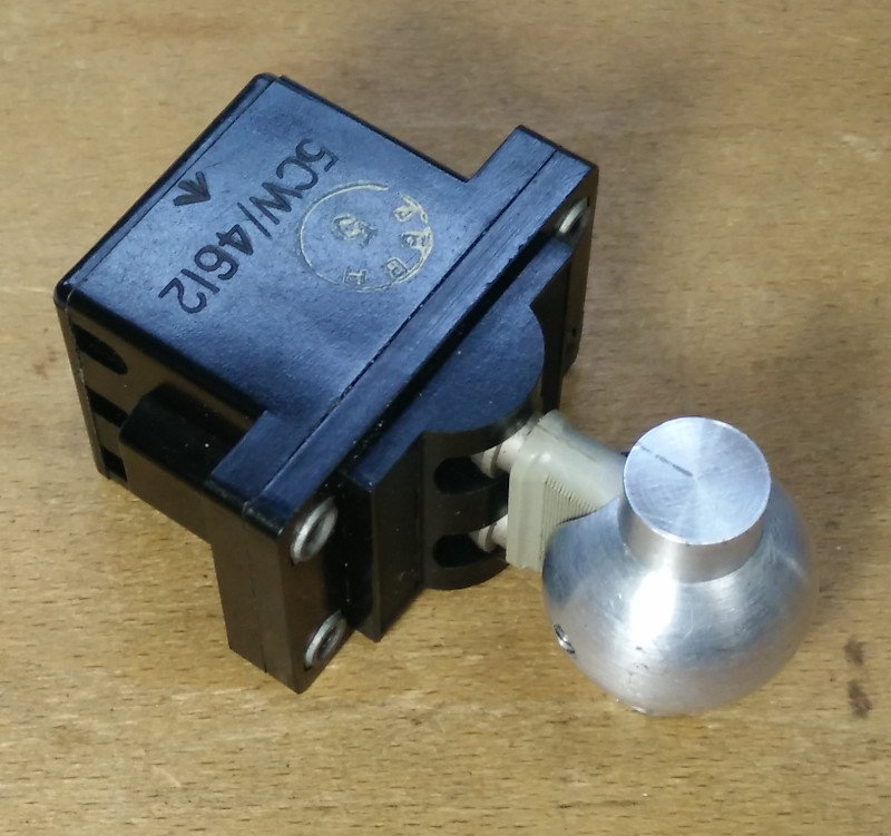 Flap switch with knob trial fitted Flap switch with knob trial fitted