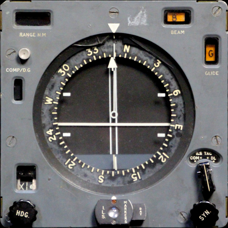 Navigation display in ILS mode